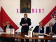 Stjepan Mesić S lijeva na desno: Božidar Dugonjić, Stjepan Mesić, Ivan Plješa i Mirko Mećava